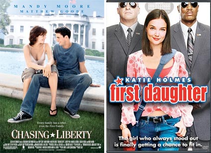 Chasing Liberty released on January 2004 and First Daughter released on September 2004.