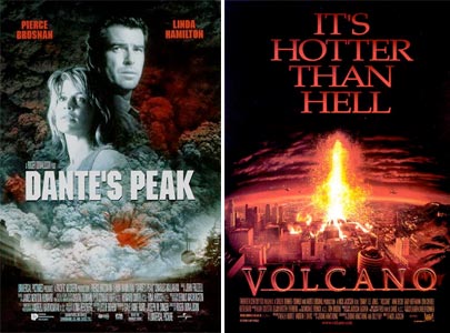 Dante's Peak and Volcano are two similar movies released in 1997.