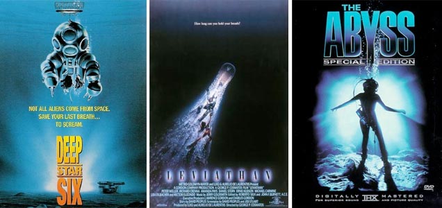 DeepStar Six, Leviathan, and The Abyss. Three similar movies released on the same year.