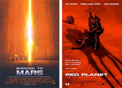 Mission to Mars and Red Planet are two similar movies in terms of plot and title, both are released in 2010.