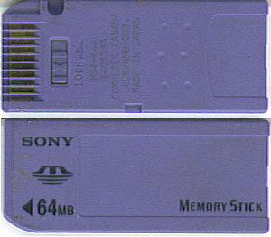 The original purple memory stick of Sony.