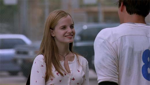 Mena Suvari playing as Heather talking to a guy in the Pie movies.