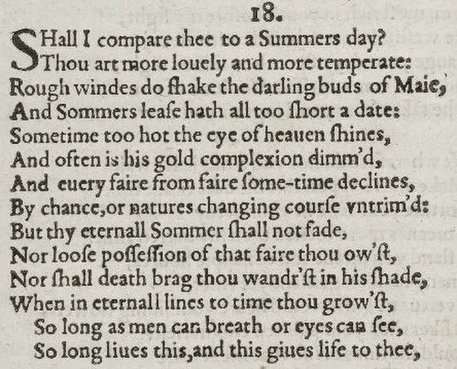 Shakespeare’s Sonnet 18
