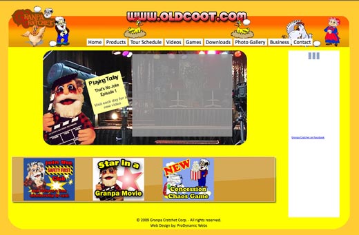 A website about a traveling puppet show.