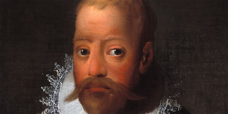 Tycho Brahe close-up face image.