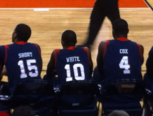 11 Athletes Standing Side-by-Side to Create Funny Jersey