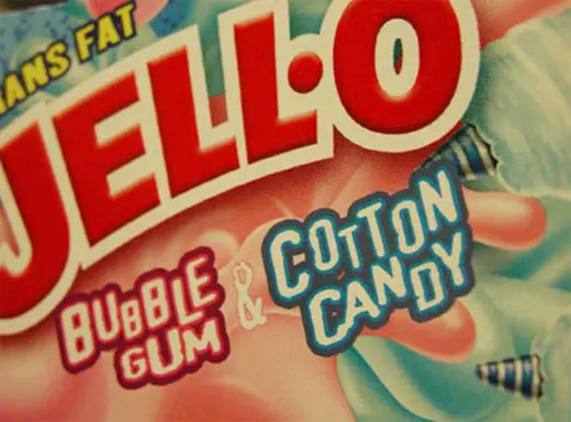 The now discontinued Bubble Gum and Cotton Candy Flavor Jell-O.