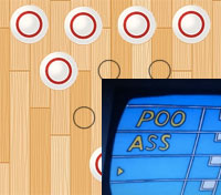 POO/ ASS player names displayed on screen.