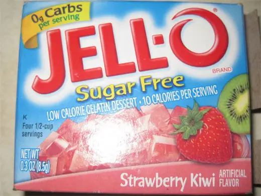 Strawberry-Kiwi Flavor Jell-O.