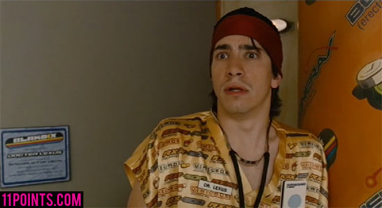 Justin Long as the doctor in Idiocracy movie
