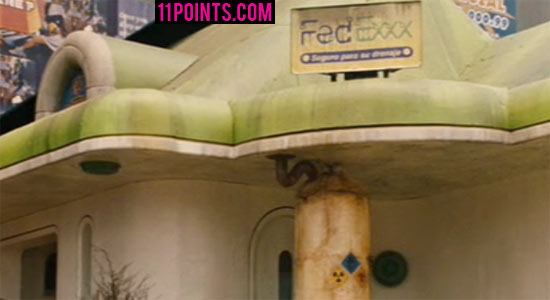 A billboard add that about FedEx that is rebranded as FedExxx, now offering sexual services.