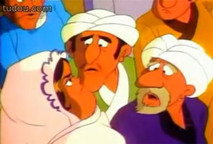 Cartoon characters in the movie Inspector Gadget.