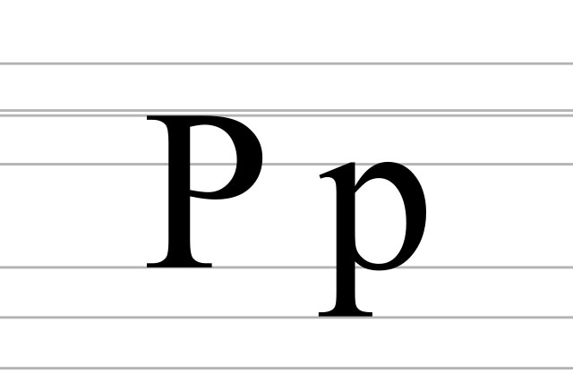 Letter P is the 11th least-used letter in the English alphabet.