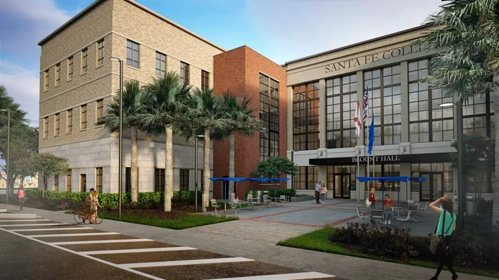 Santa Fe College Blount Hall Building in Gainesville, Florida.